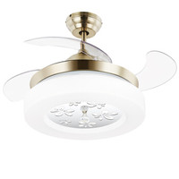 OPPLE 欧普照明 OP-35QN-D0.5×48SD 泽风隐形风扇吊灯 镍色 50W+23W