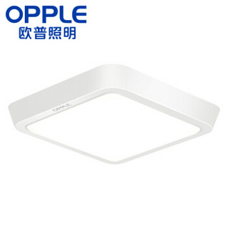 欧普照明（OPPLE） LED吸顶灯具 厨房卫生间阳台过道厨卫灯方形磨砂灯罩 边长18厘米9瓦白光