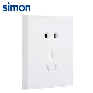 西蒙(SIMON) 开关插座面板 E6系列 五孔插座十只装 86型面板 象牙白色 721084