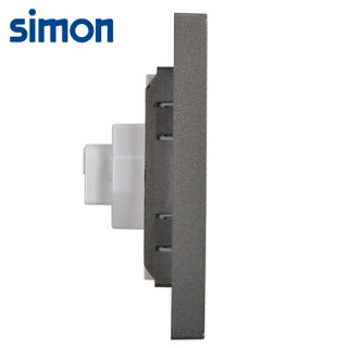 西蒙(SIMON) 开关插座面板 E6系列 16A三孔空调浴霸插座 86型面板 荧光灰色 721681-61