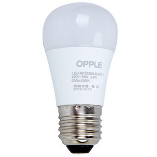 OPPLE 欧普照明 LED球泡 E27大口 黄光 4.5W