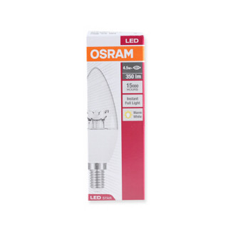 OSRAM 欧司朗 LED透明烛泡 E14 暖白色 4.5W