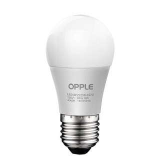 OPPLE 欧普照明 LED球泡 E27大口 白光 6W