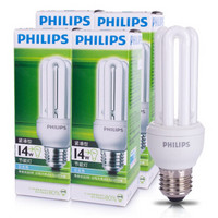 PHILIPS 飞利浦 紧凑型节能灯 E27大口 6500K 14W*4支