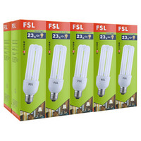PLUS会员：FSL 佛山照明 U形3U型节能灯E27螺口e40台灯家用65W超亮4U灯管85瓦45W