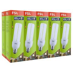 FSL 佛山照明 U形3U型节能灯E27螺口e40台灯家用65W超亮4U灯管85瓦45W