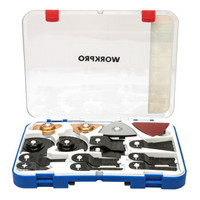 万克宝（WORKPRO）W124004N 多功能万用宝抛光机配件实用24件套摆动锯片配件工具盒套装