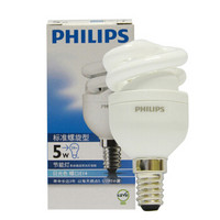 PHILIPS 飞利浦 全螺旋节能灯 E14小口 2700k 5W