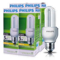 PHILIPS 飞利浦 紧凑型节能灯 E27大口 2700K 5W*4支