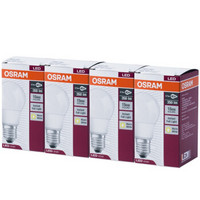 OSRAM 欧司朗 LED磨砂球泡 E27大口 暖白色 4.7W*4支