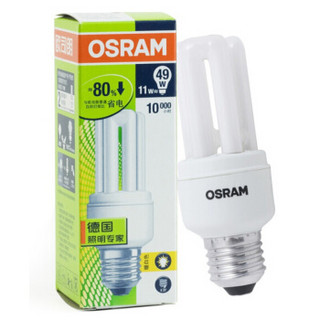 欧司朗(OSRAM)迷你型节能灯 E27大口 日光色 11W 6500K