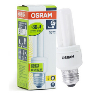 OSRAM 欧司朗 6500K 标准型节能灯 E27大口 2700K 7W*10只