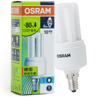 OSRAM 欧司朗 迷你节能灯 E14小口 6500K 8W*5支
