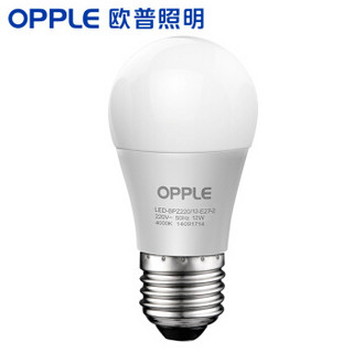 OPPLE 欧普照明 LED球泡 E27大口 暖白光 12W