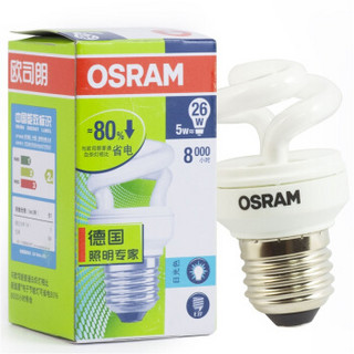 OSRAM 欧司朗 迷你螺旋节能灯5 E27大口 6500K 5W*4支