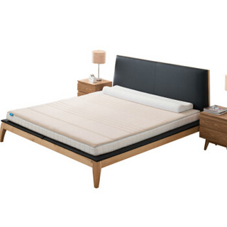 可奈尔 天然乳胶床垫席梦思1.5米双人床静音海绵床垫12cm厚 R12 咖啡色1.5*1.9米
