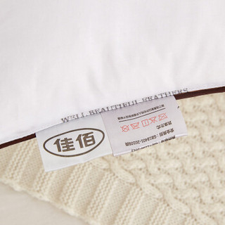 佳佰 枕芯 自由森林 纤维枕 3D棉填充单边枕  单人枕头 全棉高弹舒适枕芯 46*72cm