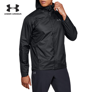 Under Armour 安德玛 UA男子 Shell 连帽登山运动夹克-1309336 (XXL、黑色)