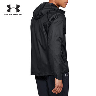 Under Armour 安德玛 UA男子 Shell 连帽登山运动夹克-1309336 (S、黑色)