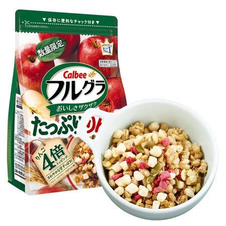 Calbee 卡乐比 富果乐苹果多多口味麦片 700g