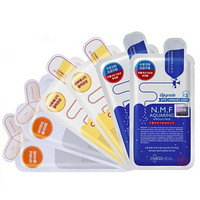 MEDIHEAL 美迪惠尔 保湿莹润焕肤精选套组(水润保湿面膜*2片+胶原面膜*2片+维生素面膜2片)