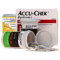 罗氏(ROCHE)血糖仪家用血糖试纸 卓越金采型(100片装+100支采血针)(效期小于6个月)