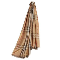 BURBERRY 博柏利 4028785 女士格纹羊毛真丝围巾