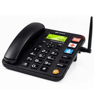 盈信（YINGXIN）插卡电话机 移动固话 家用办公座机 大音量 老人电话 6型GSM移动版黑色