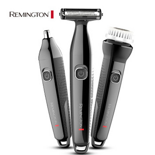 雷明登（REMINGTON）电动剃须刀全身水洗往复式多功能理容刮胡刀含鼻毛修剪洗脸毛刷 A120H2NB