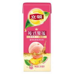 Lipton 立顿 英式果茶 蜜桃味果味茶饮料 250ml*24 整箱 *2件