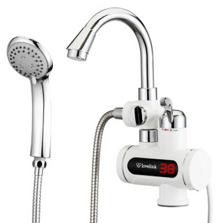 热恋（LoveLink）电热水龙头 淋浴款洗澡款 中弯下进水 即热式电热水器FDL-H3X3