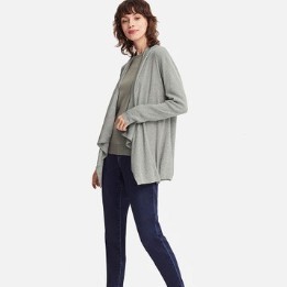 UNIQLO 优衣库 411741 女士罗纹开衫