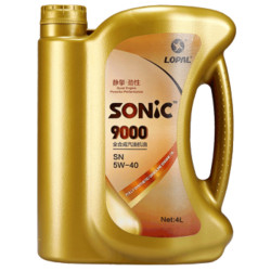 LOPAL 龙蟠 SONIC9000 全合成机油 5W-40 SN 4L *2件