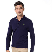  LACOSTE 拉科斯特 MF0PH3937J2 男士修身长袖休闲polo衫 (深紫、03)