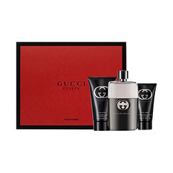 GUCCI 古驰 罪爱 男士套装（香水90ml+须后乳75ml+洗发沐浴露50ml）