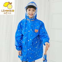 lemonkid 柠檬宝宝 LE181216 儿童雨衣 蓝色小熊 S