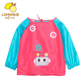 lemonkid 柠檬宝宝 LE160101 儿童罩衣 玫红色收音机 S