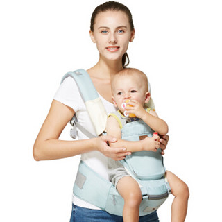 咕比（Gubi）多功能双肩婴儿背带腰凳 四季通用透气可拆卸 薄荷绿