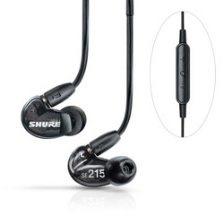 SHURE 舒尔 SE215-K-UNI 入耳式线控耳机 黑色
