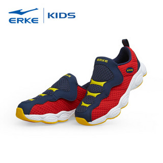 ERKE 鸿星尔克 65118120050 中大童防滑慢跑鞋 (35、鹦鹉蓝/大学红)