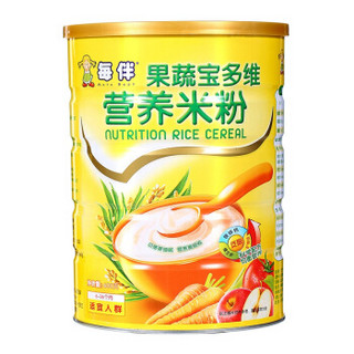 每伴果蔬宝营养米粉600g *3件