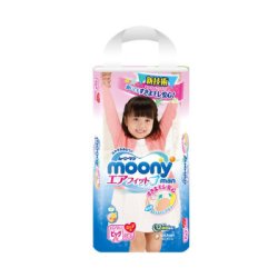 moony 尤妮佳 女婴用拉拉裤 XL38片  *8件