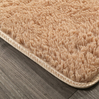 方若（FANROL）地毯加柔丝毛毯地毯客厅卧室地毯 140*200cm 浅驼色