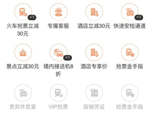 携程超级会员 30天免费试用优惠券