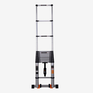 镁多力 伸缩梯子多功能梯家用折叠梯升降直梯加厚铝合金竹节 梯子【加长款单面梯5.35米】