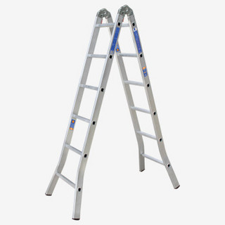 瑞居家用梯子双侧梯子人字梯工程梯子铝合金梯多功能折叠六步梯子3765