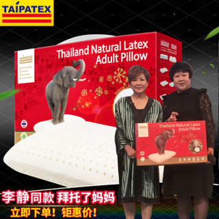 TAIPATEX 泰国天然乳胶枕透气方枕(大)单个成人枕芯66CM*42CM*15CM