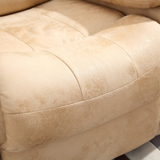 极客 单人沙发 多功能布艺头等舱沙发 豪华舒适型大号懒人沙发 黄色