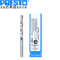 百事通（PRESTO）进口钻头高速钢直柄麻花钻咀（直径:6.1mm 刃长:63.0mm 全长:101mm）