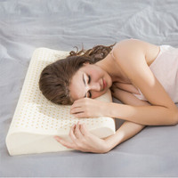 九洲鹿 枕头家纺 泰国乳胶枕 橡胶记忆成人枕头 安睡枕 40*60cm